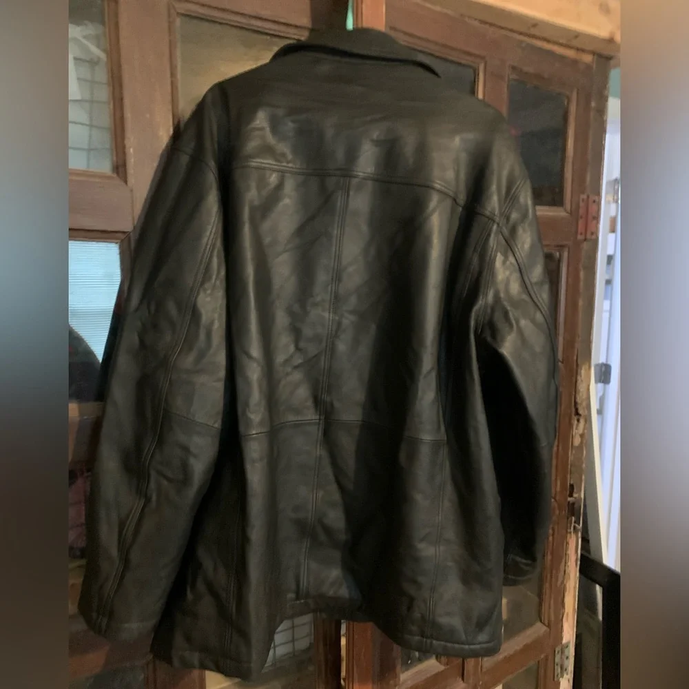 Boston Outfitters Black Leather Jacket - XXL
